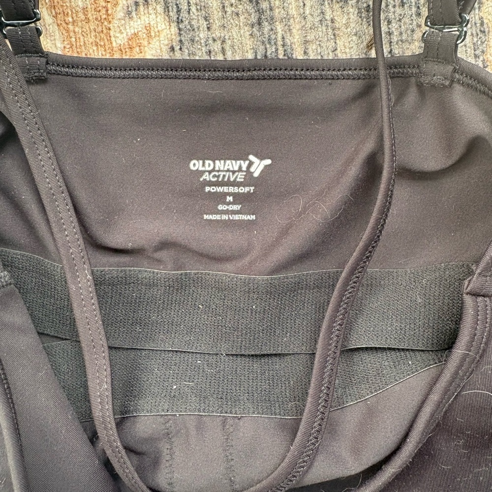 Old Navy Powersoft Black one piece - Picture 2 of 2